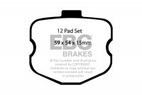 DP91771 EBC Brakes Orangestuff колодки тормозные перед CHEVROLET Corvette (C6); FORD Falcon