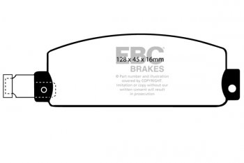 DP448 EBC Brakes Ultimax2 Тормозные колодки перед  VAUXHALL KBs выпуска 1979-1980 года