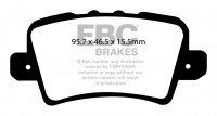 DP31902C EBC Brakes Redstuff Тормозные колодки зад. HONDA Civic (8th Gen)