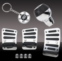 PEDL KIT CHROME/BLK