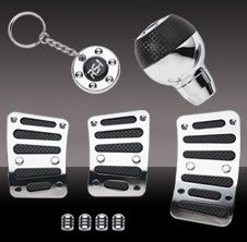 PEDL KIT CHROME/BLK 5 Speed Vehicles