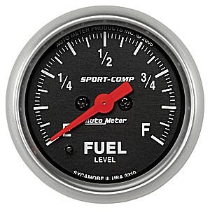 2-1/16" датчик уровня топлива, E-F, SPORT-COMP AUTO METER #3310 Fuel LevelProgrammable Empty - Full Range