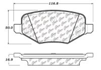 105.13771 Тормозные колодки Posi-Quiet Ceramic FORD, LINCOLN зад.