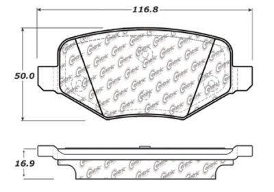 105.13771 Тормозные колодки Posi-Quiet Ceramic FORD, LINCOLN зад. 