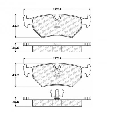 104.05170 Тормозные колодки Posi-Quiet Metallic ASTON MARTIN, JAGUAR 