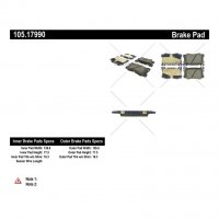 105.17990 Тормозные колодки Posi-Quiet Ceramic GENESIS, HYUNDAI, KIA перед