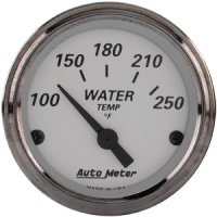 2" датчик температура воды, 100-250`F SILVER AUTO METER #1938