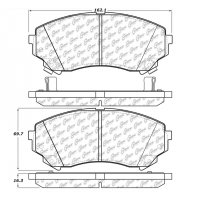 104.13310 Тормозные колодки Posi-Quiet Metallic CADILLAC