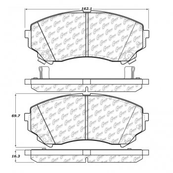 104.13310 Тормозные колодки Posi-Quiet Metallic CADILLAC 