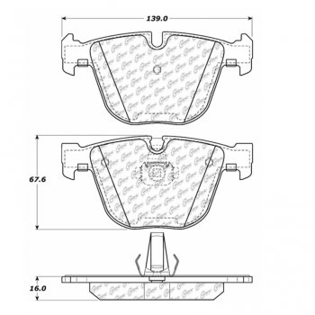 106.09190 Тормозные колодки PosiQuiet Extended Wear BENTLEY, BMW ; BENTLEY/ARNAGE; BMW/535I; BMW/545i; BMW/550i; BMW/645Ci