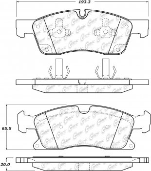 104.16292 Тормозные колодки Posi-Quiet Metallic MASERATI перед 