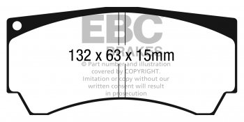 DPX2066 EBC Brakes Ultimax2 Тормозные колодки зад CHEVROLET Cruze, Orlando, Trax, Volt; OPEL / VAUXHALL Ampera, Astra, Cascada, GTC, Mokka, Zafira выпуска 2009 — 2016 года