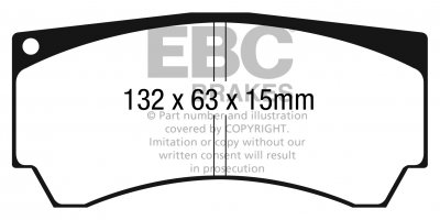 DPX2066 EBC Brakes Ultimax2 Тормозные колодки зад CHEVROLET Cruze, Orlando, Trax, Volt; OPEL / VAUXHALL Ampera, Astra, Cascada, GTC, Mokka, Zafira выпуска 2009 — 2016 года