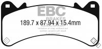 DPX3067 EBC Brakes Ultimax2 Тормозные колодки перед  CADILLAC Escalade