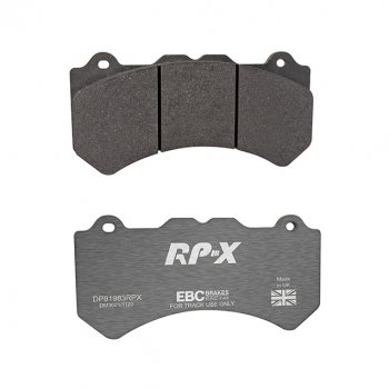 DP81983RPX EBC Brakes Racings' RP‑X Тормозные колодки перед NISSAN GT-R (R35), Juke-R; ALCON RC6 выпуска 2008-2019 года