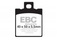 FA047/2 EBC BRAKES Organic тормозные колодки  GILERA 50, R1, 50; KTM 80