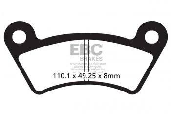 FA482TT EBC BRAKES Organic тормозные колодки  KEEWAY GTX300; QUADZILLA 325, CUV 2008-2011 года выпуска