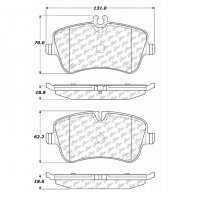 309.08720 StopTech Тормозные колодки Performance Pads   для: MERCEDES BENZ