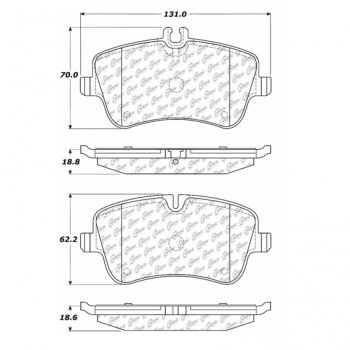 309.08720 StopTech Тормозные колодки Performance Pads   для: MERCEDES BENZ 