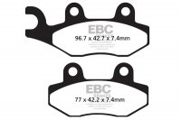 FA135TT EBC BRAKES Organic тормозные колодки APACHE, BAROSSA, C F MOTO, CAN AM, DERBI, ECO, GAS-GAS, GOES, HUSQVARNA, KAWASAKI, MOTO ROMA, PUZEY, QUADZILLA, SINNIS, SUPERBYKE, SUZUKI, YAMAHA