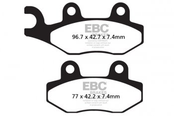 FA135TT EBC BRAKES Organic тормозные колодки APACHE, BAROSSA, C F MOTO, CAN AM, DERBI, ECO, GAS-GAS, GOES, HUSQVARNA, KAWASAKI, MOTO ROMA, PUZEY, QUADZILLA, SINNIS, SUPERBYKE, SUZUKI, YAMAHA 1987-2013 года выпуска