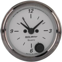 2" часы, 12 VOLT, ELEC, SILVER AUTO METER #1986