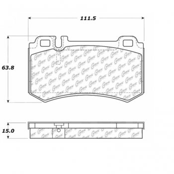 104.09840 Тормозные колодки Posi-Quiet Metallic MERCEDES-BENZ 