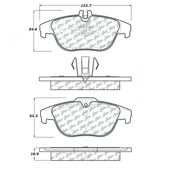 104.13410 Тормозные колодки Posi-Quiet Metallic MERCEDES-BENZ зад. 