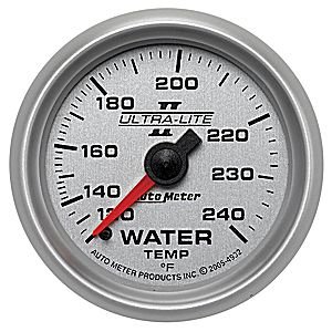 2-1/16" датчик температура воды, 120- 240`F, MECH AUTO METER #4932 Water Temperature