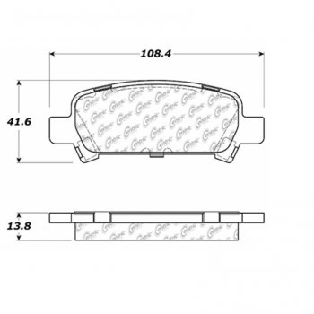 106.07700 Тормозные колодки PosiQuiet Extended Wear SUBARU ; SUBARU/BAJA; SUBARU/FORESTER; SUBARU/IMPREZA