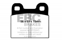 DP105 EBC Brakes Ultimax2 Тормозные колодки перед  ALFA ROMEO 1750 GTV; DAF 45, 46, 55, 66; DKW F12; GLAS 1004, 1204, 1304, 1700, 1300 GT, 1600 GT, 1700 GT; NSU 110, 1000, 1000, 1200, 110SC, 1200TT, Prinz, Spider, Sport Prinz; OPEL Kadett, Olympia; SIMCA