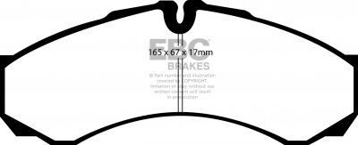 DPC1294/2 EBC Heavy Duty Carbon колодки перед IVECO 