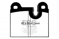 DP311  EBC Brakes Ultimax2 Тормозные колодки зад. ALFA ROMEO 6