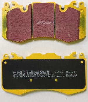 DP42064R EBC Brakes Yellowstuff Тормозные колодки перед LAND ROVER Range Rover, Range Rover Sport, Discovery 5 Выпуска 2009+ года