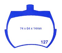 DP5127NDX EBC Brakes колодки тормозные перед AUSTIN, AUSTIN HEALEY, INNOCENTI, MORRIS, RILEY, ROVER, TRIUMPH, VANDEN PLAS, VAUXHALL, WOLSELEY