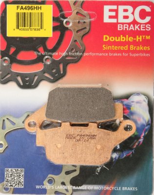 FA496HH EBC BRAKES Double-H™ тормозные колодки  HONDA CBR; SUZUKI GW, SFV 2009-2013 года выпуска