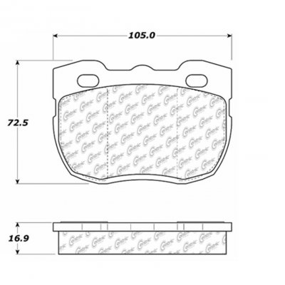 104.05201 Тормозные колодки Posi-Quiet Metallic LAND ROVER 