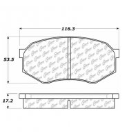 106.04330 Тормозные колодки PosiQuiet Extended Wear TOYOTA