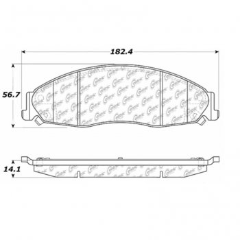 106.09210 Тормозные колодки PosiQuiet Extended Wear CADILLAC, PONTIAC ; CADILLAC/CTS; CADILLAC/STS; PONTIAC/GRAND