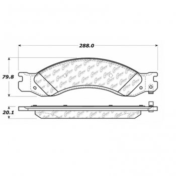 106.10640 Тормозные колодки PosiQuiet Extended Wear CHEVROLET, GMC 