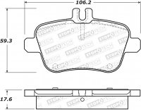308.16461  StopTech Street Тормозные колодки Infiniti, Mercedes-Benz