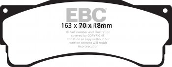 DPX2053 EBC Brakes Ultimax2 Тормозные колодки перед/зад BERKELEY Foursome, Sports, T60, Twosome; BERTONE Freeclimber; BITTER CD, SC; CHEVROLET Cruze; CITROEN C4, C5, DS 21; HONDA CR-V; PEUGEOT RCZ выпуска 2010 — 2018 года