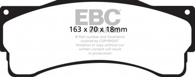 DPX2053 EBC Brakes Ultimax2 Тормозные колодки перед/зад BERKELEY Foursome, Sports, T60, Twosome; BERTONE Freeclimber; BITTER CD, SC; CHEVROLET Cruze; CITROEN C4, C5, DS 21; HONDA CR-V; PEUGEOT RCZ выпуска 2010 — 2018 года