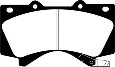 DP41815R EBC Brakes Yellowstuff Тормозные колодки перед LEXUS LX450, LX570; TOYOTA Landcruiser, Sequoia Ширина 144мм, Высота 83мм, Толщина 18мм
