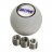 46110 B&M CO Replacement White Shifter Knob With SAE Threads