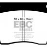 DP108 EBC Brakes Ultimax2 Тормозные колодки перед  ALFA ROMEO 2600, Giulia, Giulietta; AUSTIN 2200, 1800 S, 3 Litre; BRISTOL 409, 410, 411, 412, 603, Beaufighter, Blenheim; DAIMLER Double Six, Sovereign; FIAT 1500, 2300, 1600S, 1800S, Dino; JAGUAR 420, E-