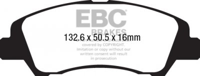DPX2218 EBC Brakes Ultimax2 Тормозные колодки перед  HYUNDAI i-10 выпуска 2014-2019 года
