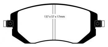 DP23080 EBC Brakes Greenstuff тормозные колодки зад LEXUS ES300h; TOYOTA Camry выпуска 2019- года