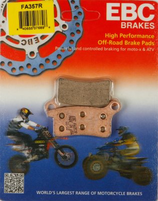 FA357R EBC BRAKES Organic тормозные колодки  HUSQVARNA CR; KTM 65, SX 2002-2012 года выпуска