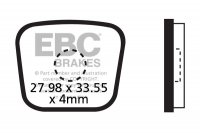 CFA278 EBC BRAKES Organic тормозные колодки